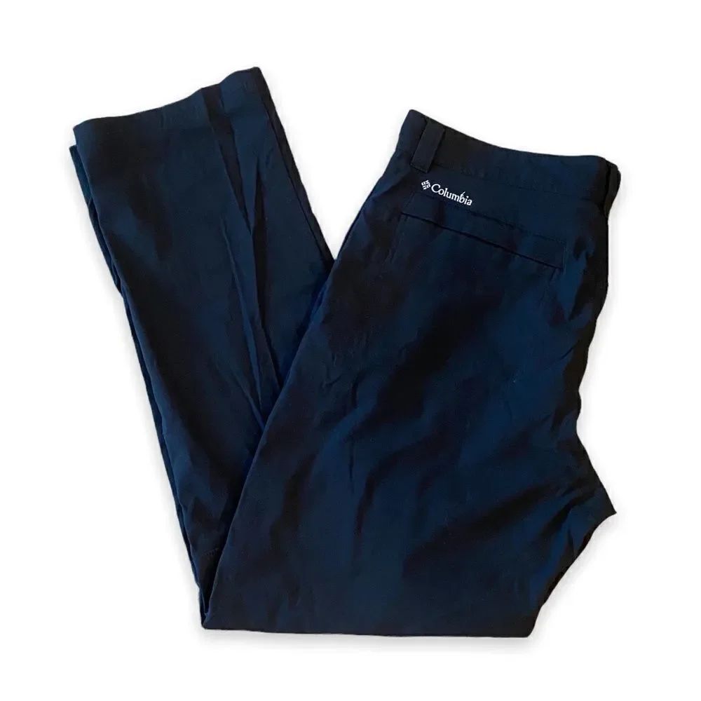 Columbia Black Co-Op Hiking Cargo Convertible Trail Pants